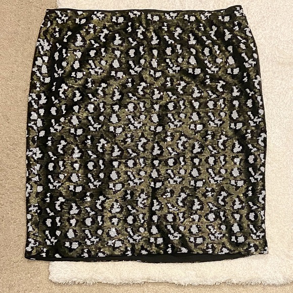 Eloquii Leopard Sequin Skirt Size 22